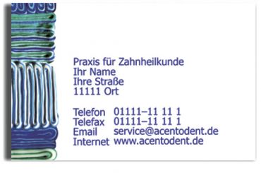 Praxisvisitenkarten, Motiv Collage 