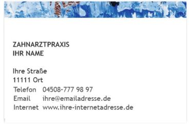 Praxisvisitenkarten, Motiv Quadro No 14 