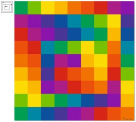 Praxis/Deckenbild "Itten-Farbkreis, No 2" 