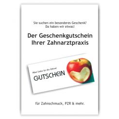 Poster / Bild Geschenkgutscheine, Motiv Herzapfel 