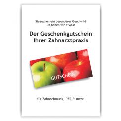 Poster / Bild Geschenkgutscheine, Motiv Äpfel 