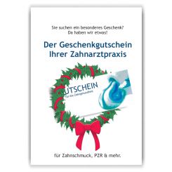 Poster / Bild  Weihnachts-Gutscheine, Motiv Aquarell 