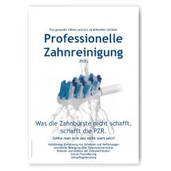 Poster / Bild zur PZR, Motiv Wasserstrahl 