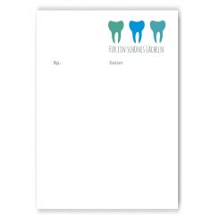 Privatrezepte, lose, Motiv Service, Türkis 