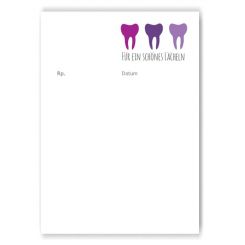 Privatrezepte, lose, Motiv Service, Violett 