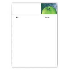 Rezeptblock mit Adresse, Motiv Frische 