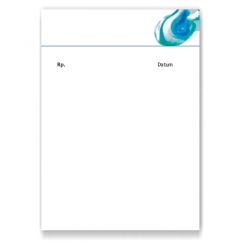 Rezeptblock mit Adresse, Motiv Aquarell 