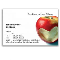 Kalender mit Visitenkarte, Motiv Herzapfel 