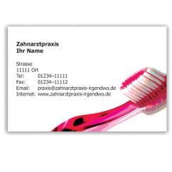 Kalender mit Visitenkarte, Motiv Zahnbürste 