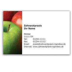 Kalender mit Visitenkarte, Motiv Äpfel 
