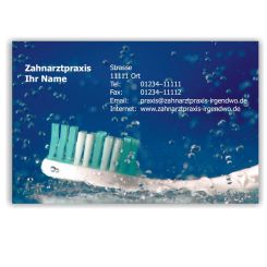 Kalender mit Visitenkarte, Motiv Zahnfrische 