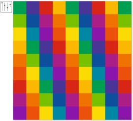 Praxis/Deckenbild "Itten-Farbkreis, No 3" 