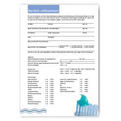 Anamnesebogen, Motiv Putzbereit 