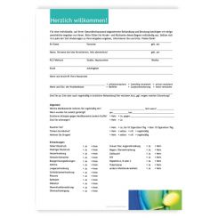 Anamnesebogen, Motiv Zahngesundheit 