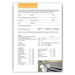 Anamnesebogen, Motiv Spiegelgalerie 