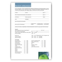 Anamnesebogen, Motiv Frische 