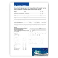 Anamnesebogen, Motiv Zahnfrische 