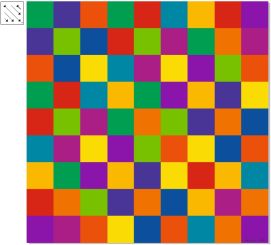 Praxis/Deckenbild "Itten-Farbkreis, No 4" 