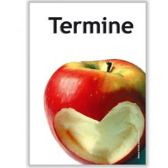 Terminkärtchen, Terminkarten Herzapfel 