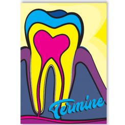 Terminkärtchen, Terminkarten PopArt No.1 