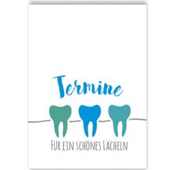 Terminkärtchen, Terminkarten Service, Türkis 