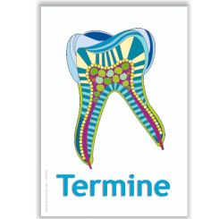 Terminkärtchen, Motiv Mandala 