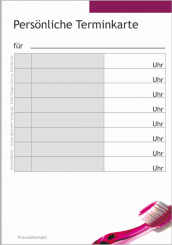 Terminzettelblöcke, 100 Blatt 