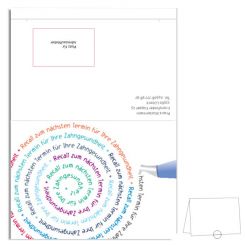 Individuelle Verschluss-Recallkarten, "Flow" 