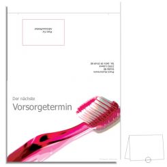 Individuelle Verschluss-Recallkarten "Zahnbürste"" 