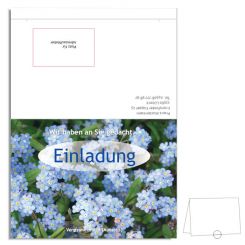 Individuelle Verschluss-Recallkarten, "Vergissmeinnicht" 