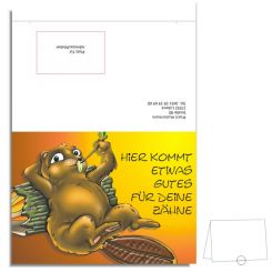 Individuelle Verschluss-Recallkarten "Biber" 