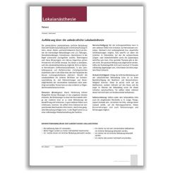 Aufklärung Lokalanästhesie 