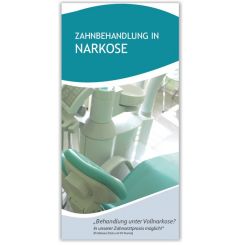 Patientenflyer "Zahnbehandlung unter Narkose" 