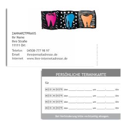 Terminkarte mit Adresse, Bildmotiv Litho 