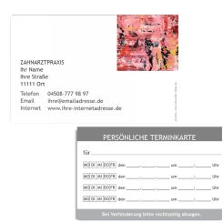 Terminkarte mit Adresse, Motiv Quadro No 13 