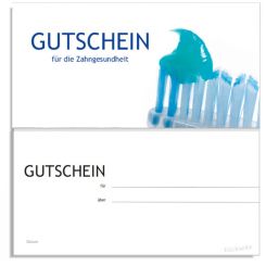 Karte IGeL/PZR-Gutschein, Motiv Putzbereit 