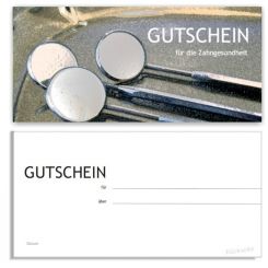 Karte IGeL/PZR-Gutschein, Motiv Spiegelgalerie 