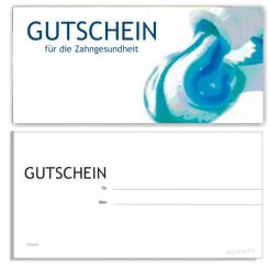 Karte IGeL/PZR-Gutschein, MotivAquarell 