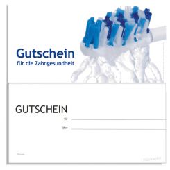Karte IGeL/PZR-Gutschein, Motiv Wasserstrahl 