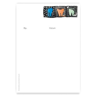 Rezeptblock mit Adresse, Motiv Putzbereit 