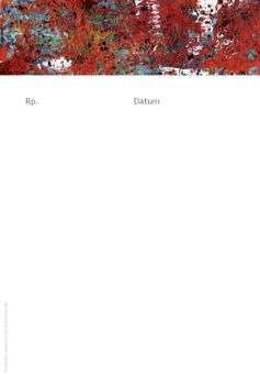 Rezeptblock mit Adresse, Quadro No 15 