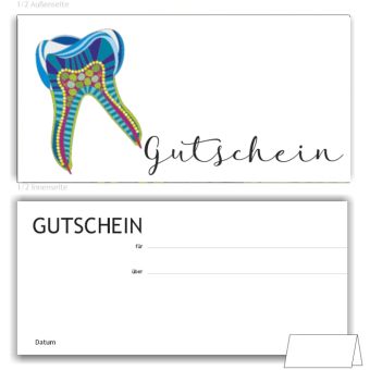 IGeL/PZR Gutscheine, Motiv Mandala, 3 Farben 