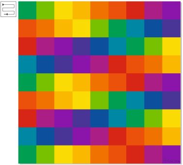 Praxis/Deckenbild "Itten-Farbkreis, No 1" 