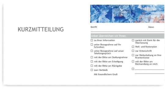 Kurzbrief, Motiv Quadro No 14 