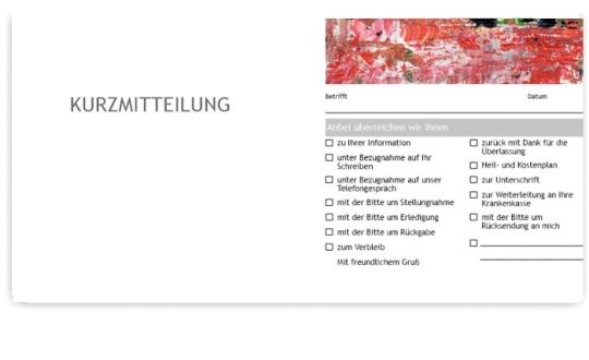 Kurzbrief, Motiv Quadro No 17 