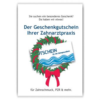 Poster / Bild Weihnachts-Gutscheine, Motiv Pastawelle 