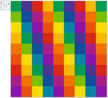 Praxis/Deckenbild "Itten-Farbkreis, No 3" 