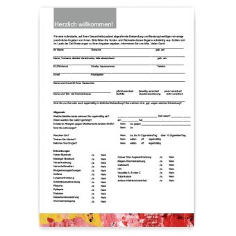 Anamnesebogen, Motiv Quadro No 13 