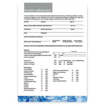 Anamnesebogen, Motiv Quadro No 14 