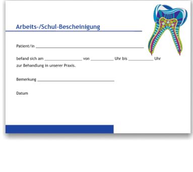Atteste für Schule und Arbeitgeber, Motiv Mandala 